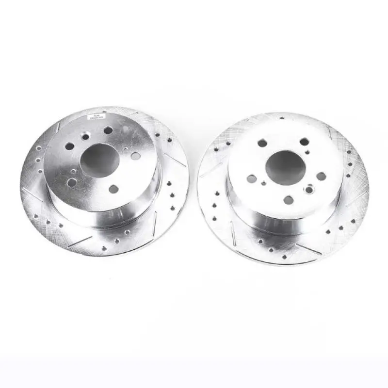 Power Stop 07-12 Lexus Es350 Rear Evolution Drilled & Slotted Rotors - Pair 1