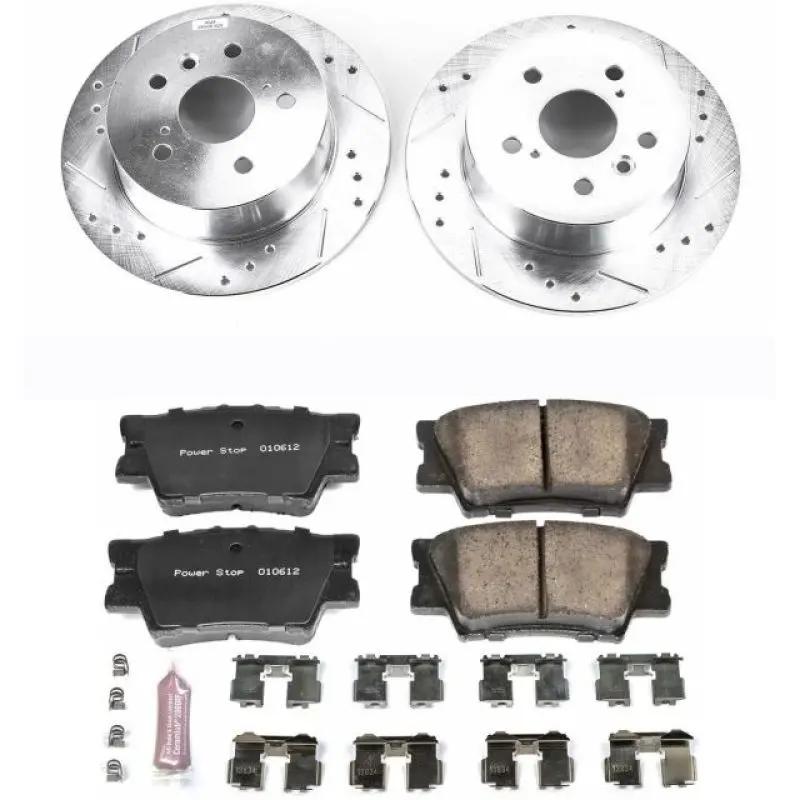 Power Stop 07-12 Lexus Es350 Rear Z23 Evolution Sport Brake Kit 1