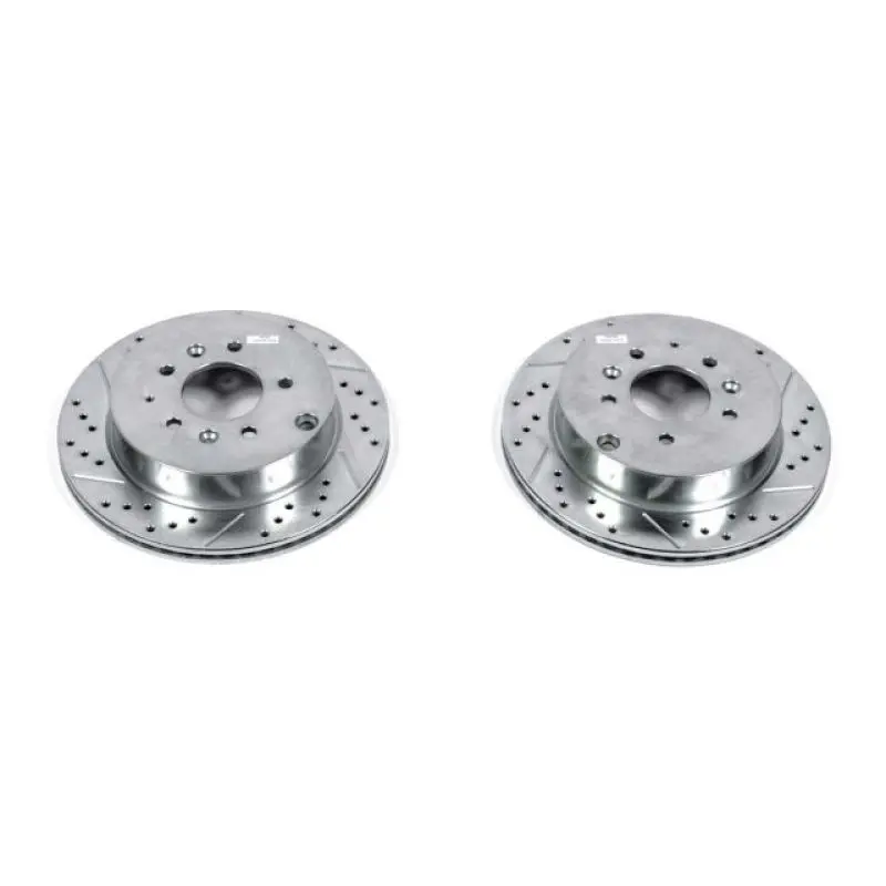 Power Stop 07-12 Mazda Cx-7 Rear Evolution Drilled & Slotted Rotors - Pair 1