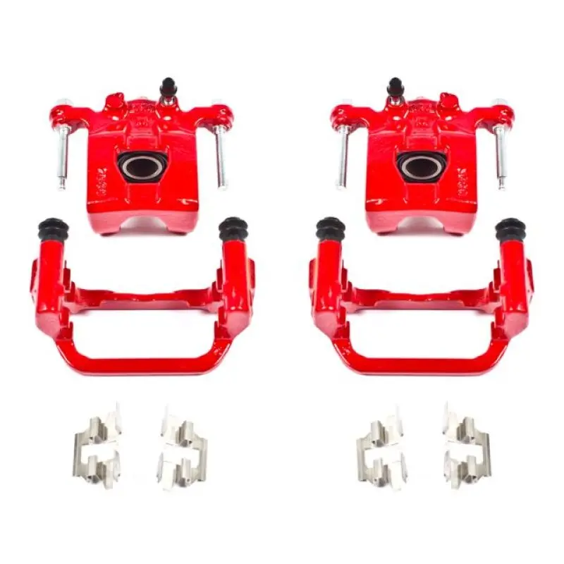 Power Stop 07-12 Nissan Altima Rear Red Calipers W/Brackets - Pair 1
