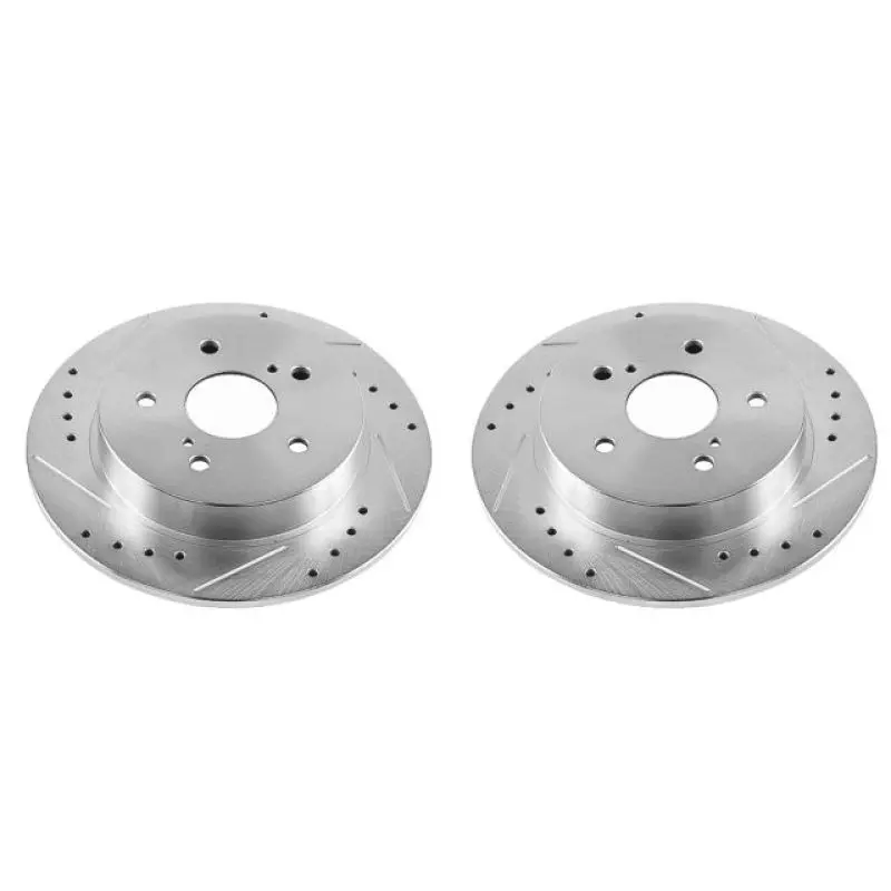 Power Stop 07-13 Suzuki Sx4 Rear Evolution Drilled & Slotted Rotors - Pair 1