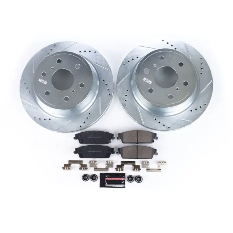 Power Stop 07-14 Cadillac Escalade Rear Z23 Evolution Sport Brake Kit 1