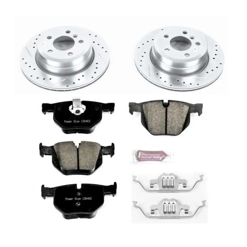Power Stop 07-15 Bmw X5 Rear Z23 Evolution Sport Brake Kit 1