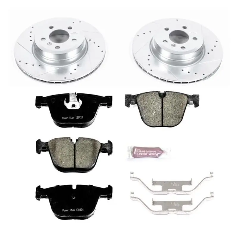 Power Stop 07-15 Bmw X5 Rear Z23 Evolution Sport Brake Kit 1