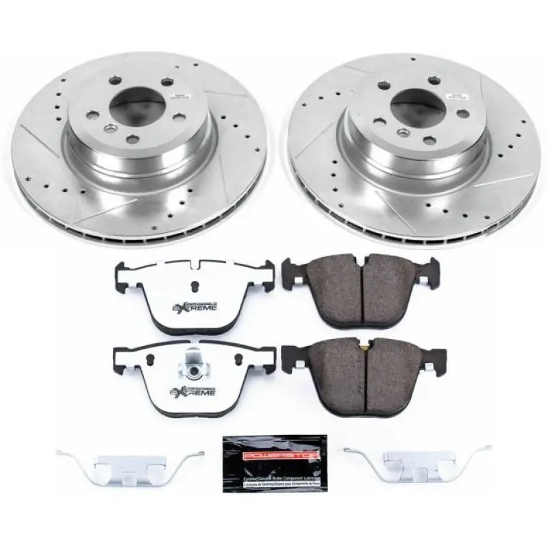Power Stop 07-15 Bmw X5 Rear Z26 Street Warrior Brake Kit 1