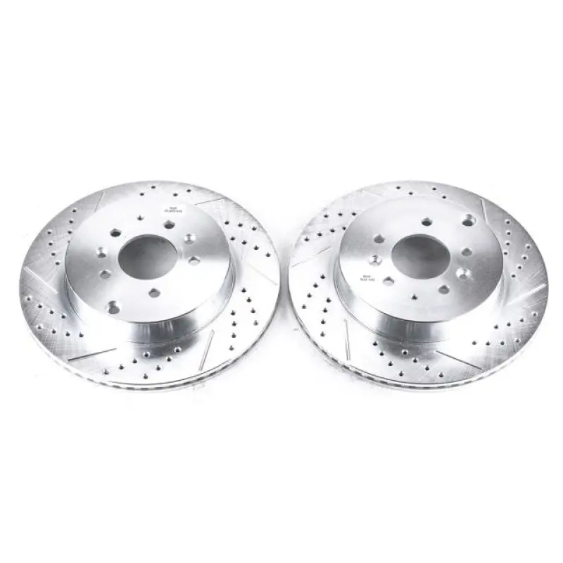 Power Stop 07-15 Mazda Cx-9 Rear Evolution Drilled & Slotted Rotors - Pair 1