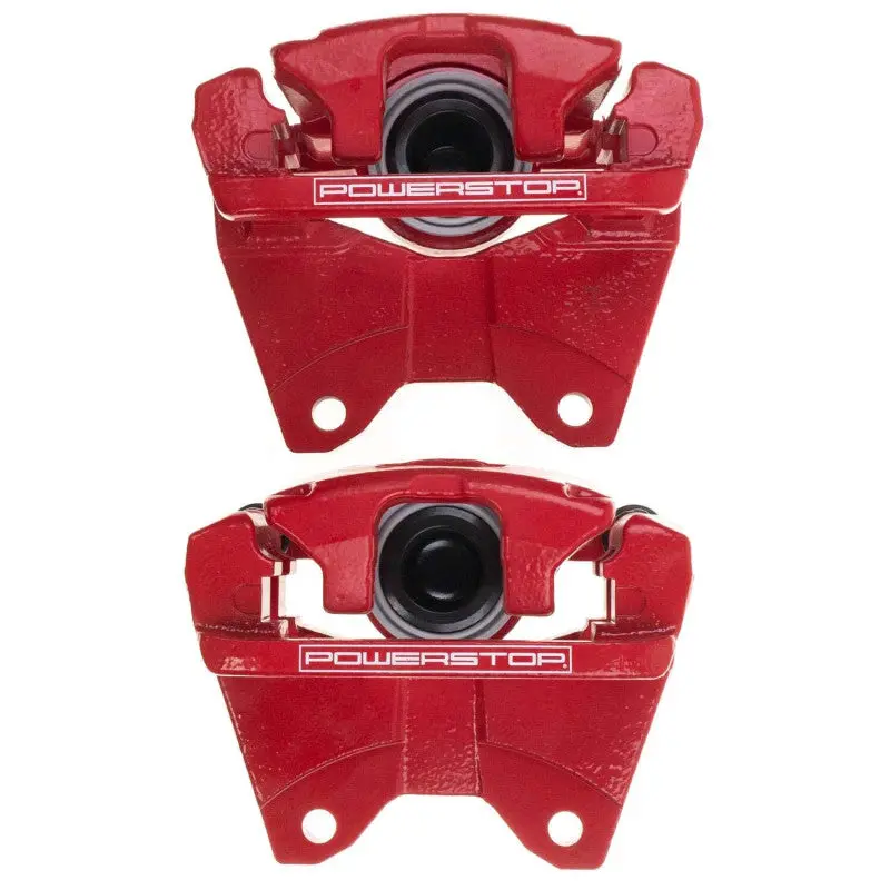 Power Stop 07-18 Jeep Wrangler Jk Rear Red Caliper Pair W/Bracket 1
