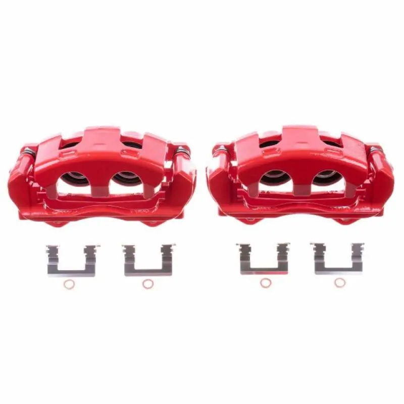Power Stop 08-09 Buick Allure Front Red Calipers W/Brackets - Pair 1
