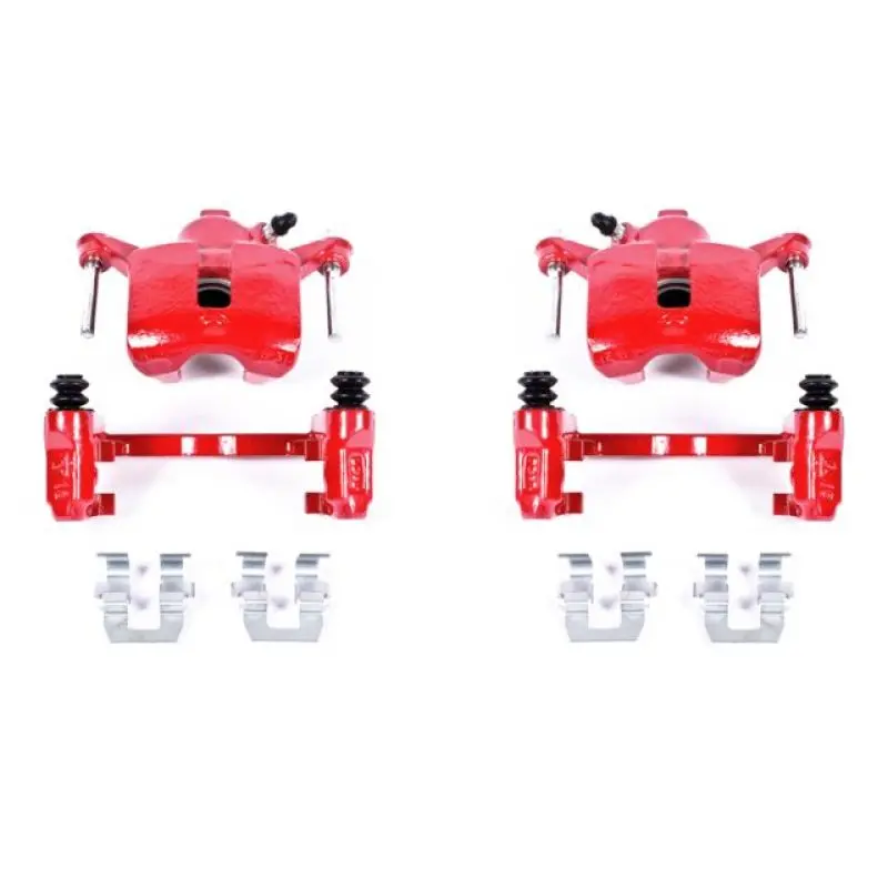Power Stop 08-09 Buick Allure Rear Red Calipers W/Brackets - Pair 1