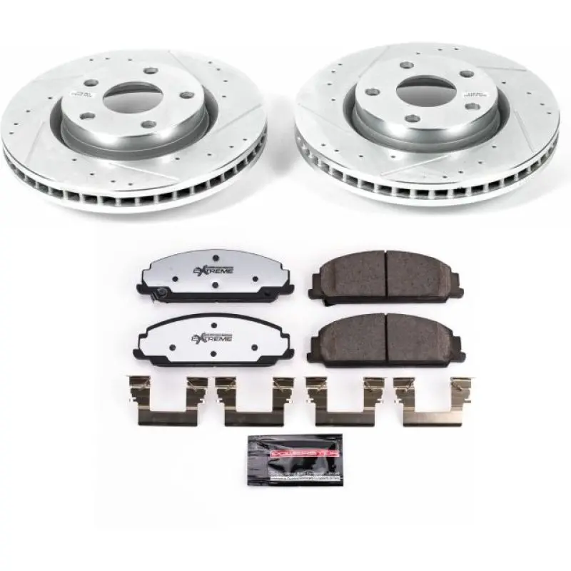 Power Stop 08-09 Pontiac G8 Front Z26 Street Warrior Brake Kit 1