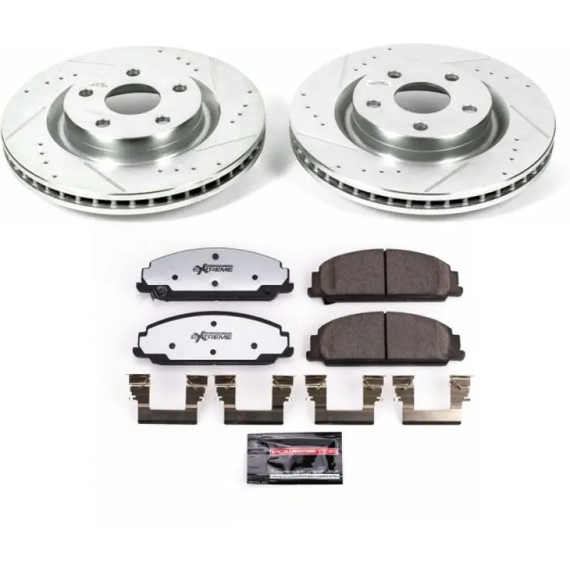 Power Stop 08-09 Pontiac G8 Front Z26 Street Warrior Brake Kit 1
