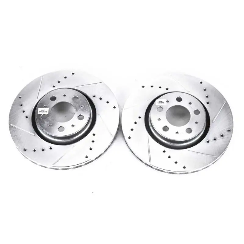 Power Stop 08-09 Volvo S60 Front Evolution Drilled & Slotted Rotors - Pair 1