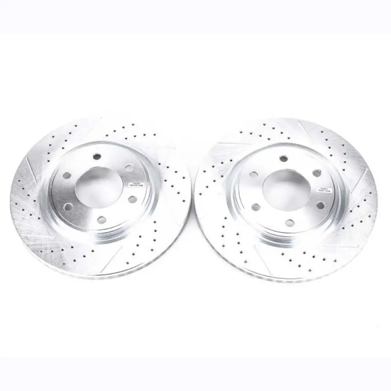 Power Stop 08-10 Infiniti Qx56 Front Evolution Drilled & Slotted Rotors - Pair 1