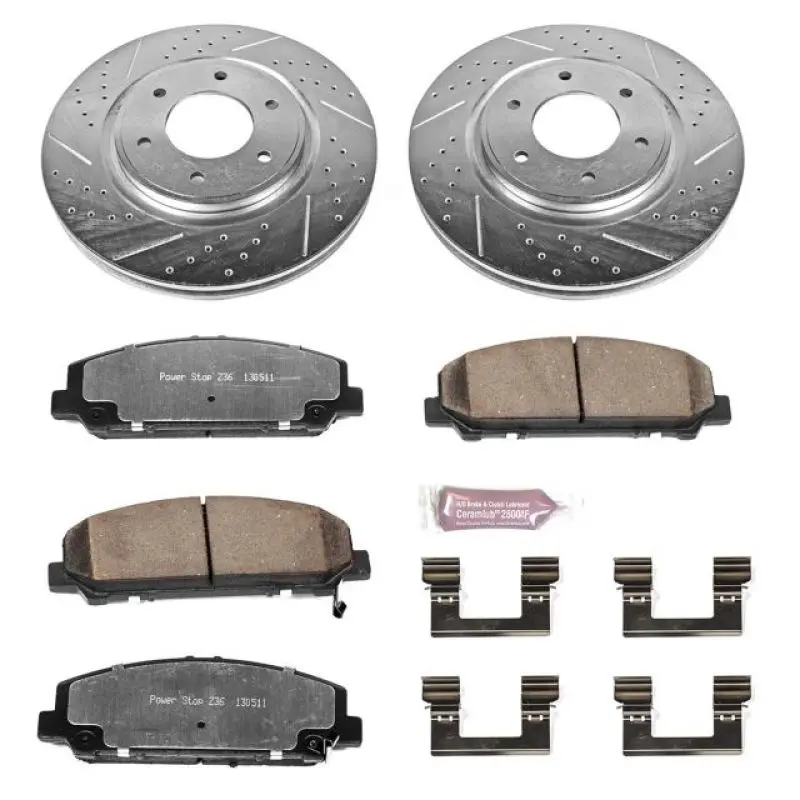 Power Stop 08-10 Infiniti Qx56 Front Z36 Truck & Tow Brake Kit 1