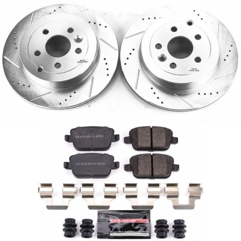Power Stop 08-12 Land Rover Lr2 Rear Z23 Evolution Brake Kit 1