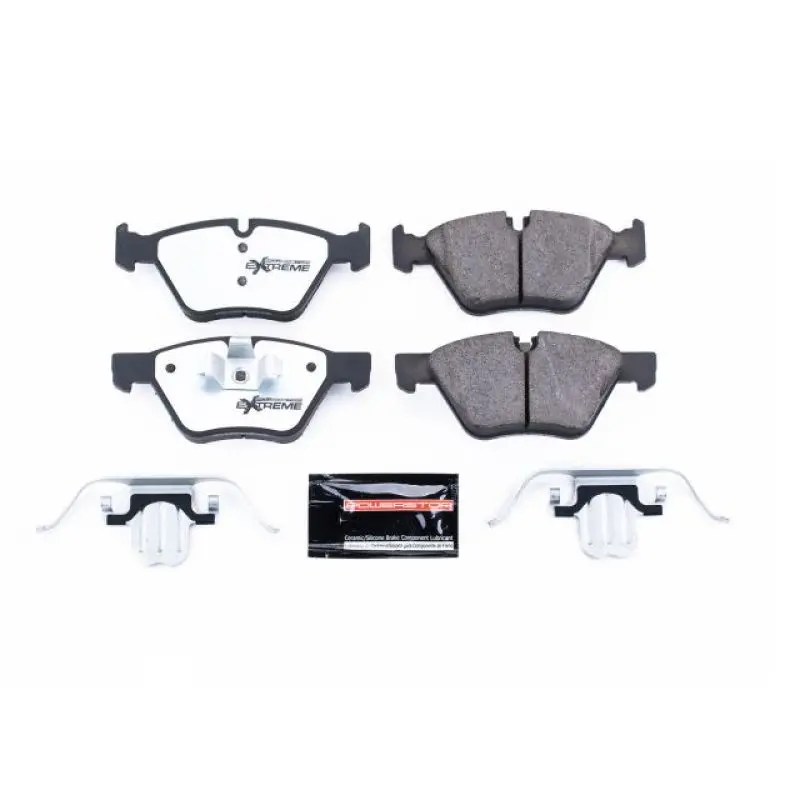 Power Stop 08-13 Bmw 128I Front Z26 Extreme Street Brake Pads W/Hardware 1