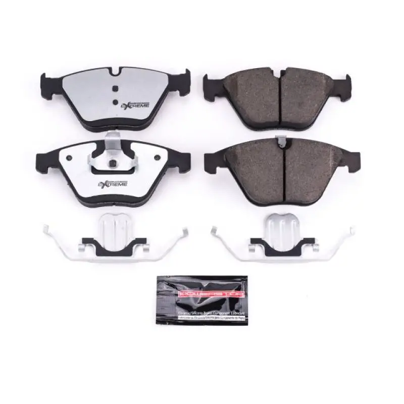 Power Stop 08-13 Bmw 328I Front Z26 Extreme Street Brake Pads W/Hardware 1