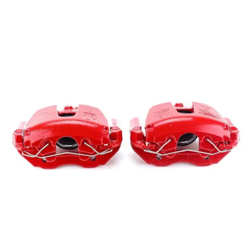 Power Stop 08-13 Mazda 3 Front Red Calipers W/Brackets - Pair 1
