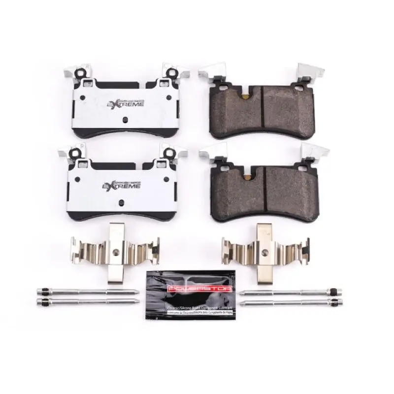 Power Stop 08-13 Mercedes-Benz C63 Amg Rear Z26 Extreme Street Brake Pads W/Hardware 1