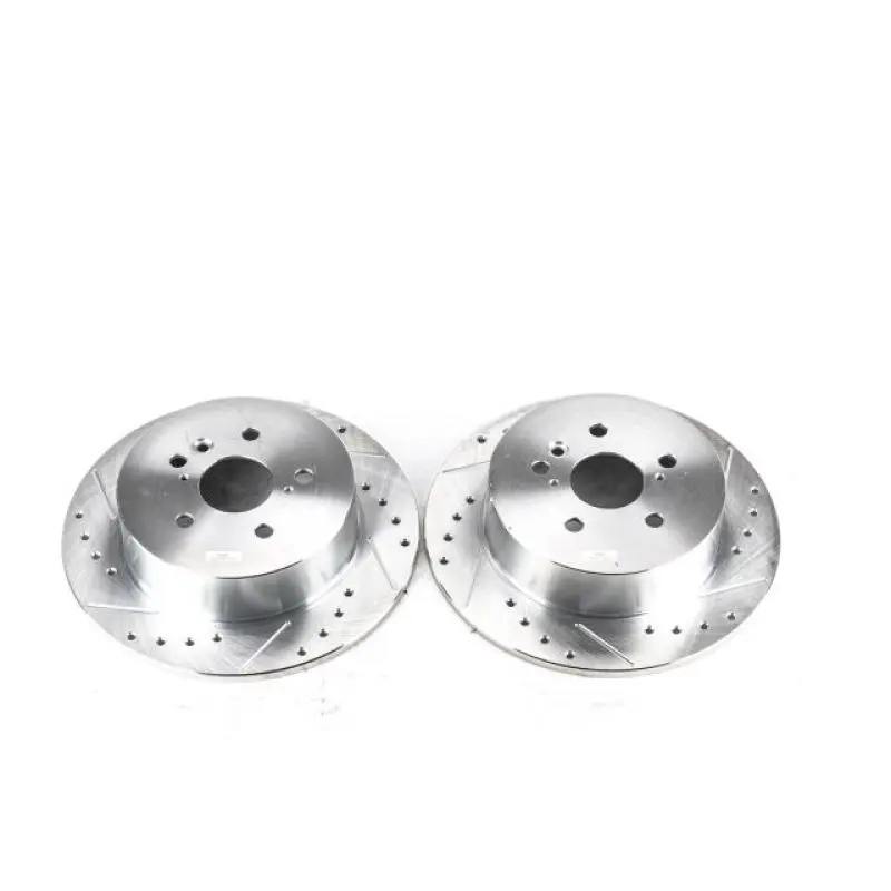 Power Stop 08-13 Toyota Highlander Rear Evolution Drilled & Slotted Rotors - Pair 1