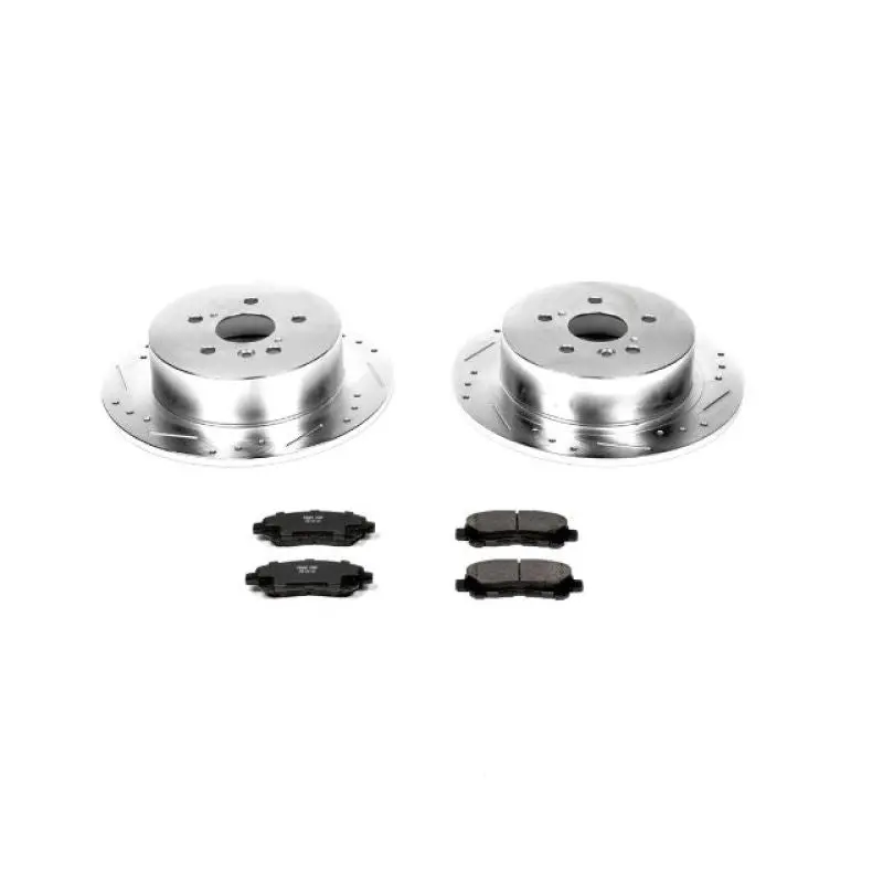 Power Stop 08-13 Toyota Highlander Rear Z23 Evolution Sport Brake Kit 1
