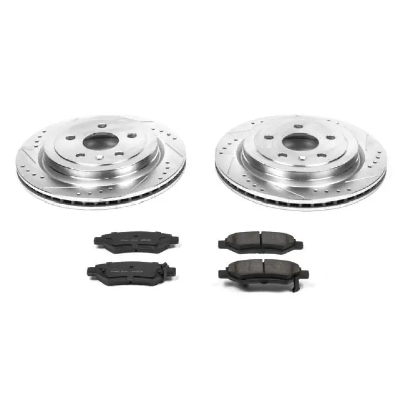 Power Stop 08-14 Cadillac Cts Rear Z23 Evolution Sport Brake Kit 1