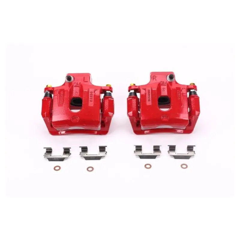 Power Stop 08-16 Buick Enclave Rear Red Calipers W/Brackets - Pair 1