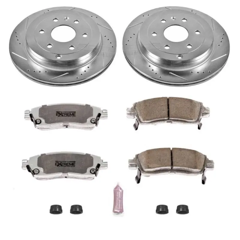 Power Stop 08-17 Buick Enclave Rear Z26 Street Warrior Brake Kit 1