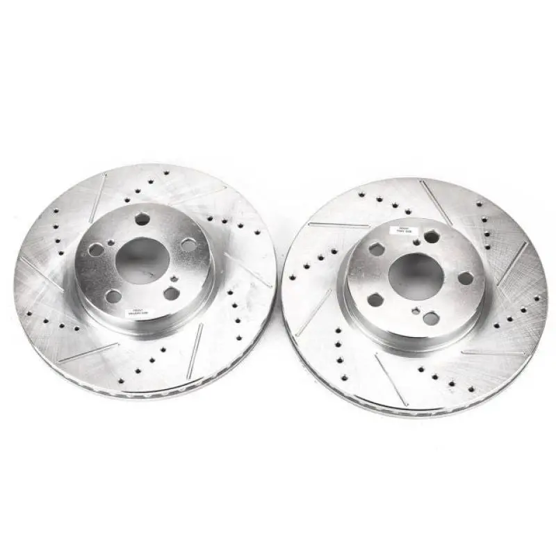 Power Stop 09-10 Pontiac Vibe Front Evolution Drilled & Slotted Rotors - Pair 1