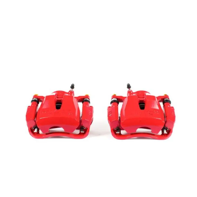 Power Stop 09-10 Pontiac Vibe Front Red Calipers W/Brackets - Pair 1
