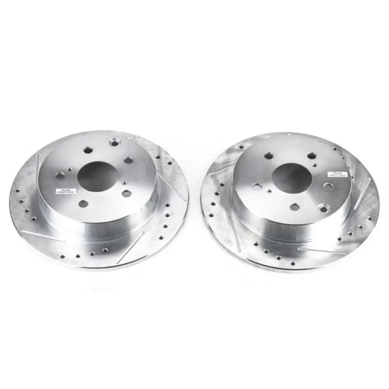 Power Stop 09-10 Pontiac Vibe Rear Evolution Drilled & Slotted Rotors - Pair 1