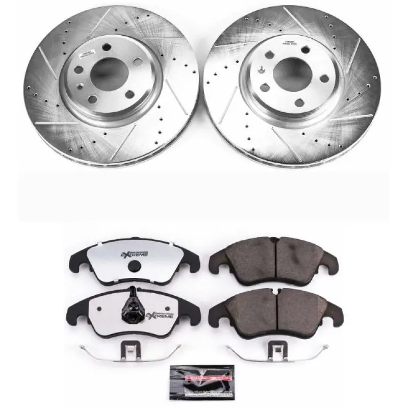 Power Stop 09-11 Audi A4 Front Z26 Street Warrior Brake Kit 1