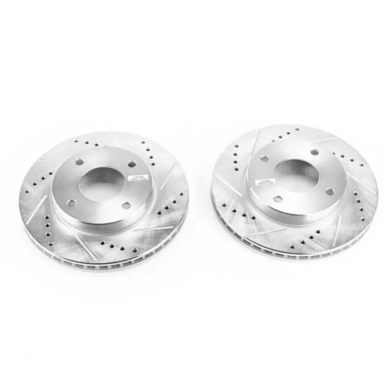 Power Stop 09-11 Nissan Versa Front Evolution Drilled & Slotted Rotors - Pair 1