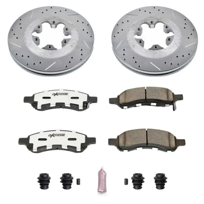 Power Stop 09-12 Chevrolet Colorado Front Z26 Street Warrior Brake Kit 1