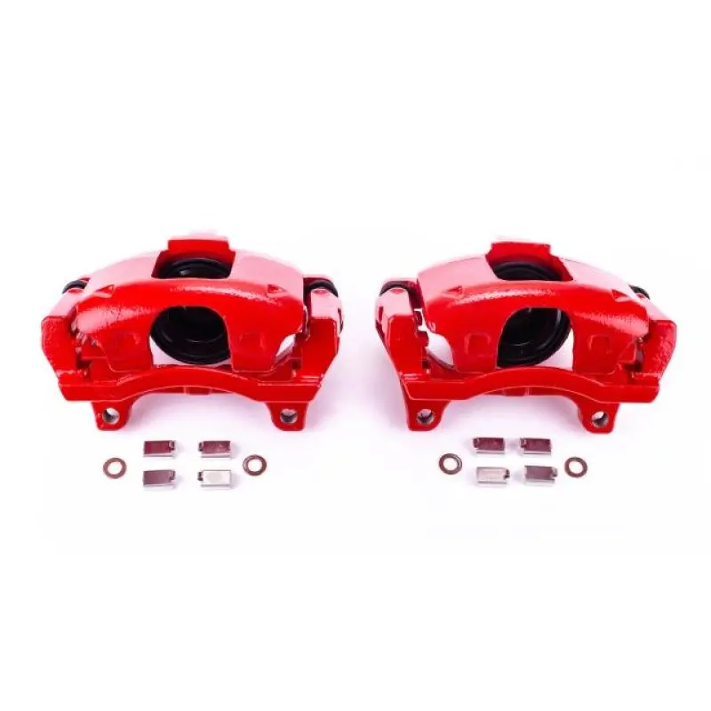 Power Stop 09-12 Dodge Journey Front Red Calipers W/Brackets - Pair 1