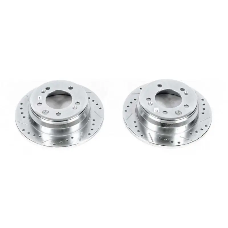 Power Stop 09-12 Hyundai Elantra Rear Evolution Drilled & Slotted Rotors - Pair 1