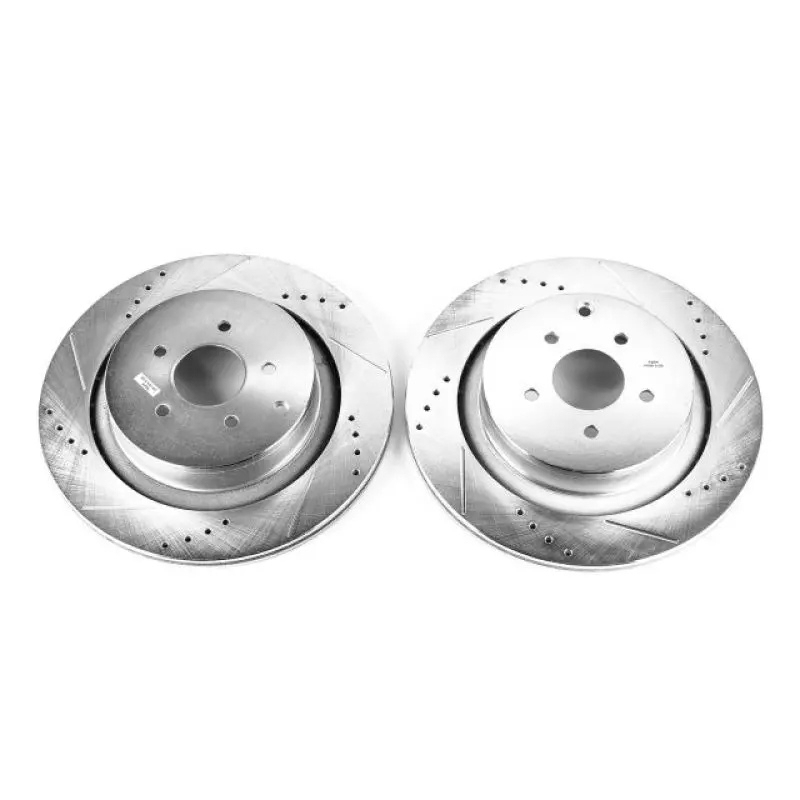 Power Stop 09-13 Infiniti Fx50 Rear Evolution Drilled & Slotted Rotors - Pair 1