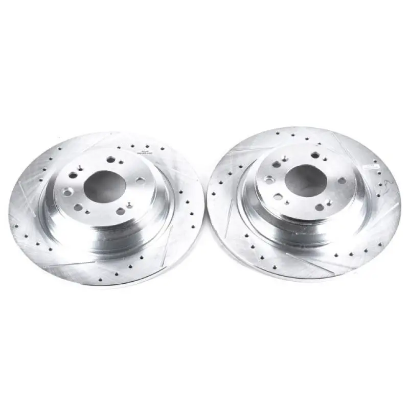Power Stop 09-14 Acura Tl Rear Evolution Drilled & Slotted Rotors - Pair 1