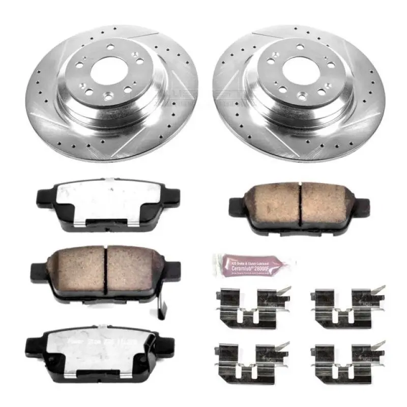 Power Stop 09-14 Acura Tl Rear Z36 Truck & Tow Brake Kit 1