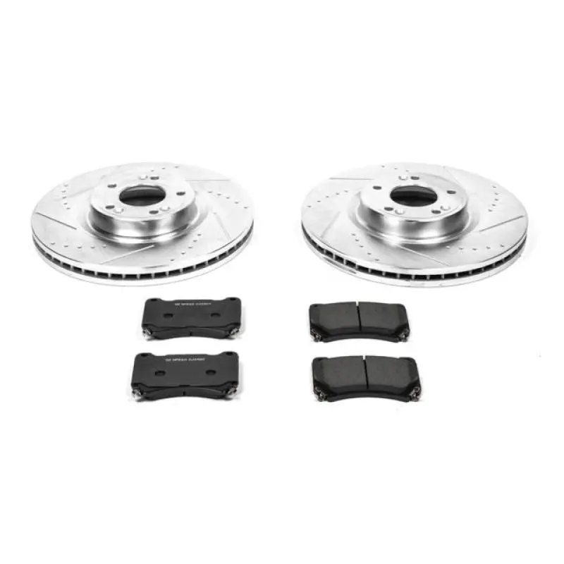 Power Stop 09-14 Hyundai Genesis Front Z23 Evolution Sport Brake Kit 1