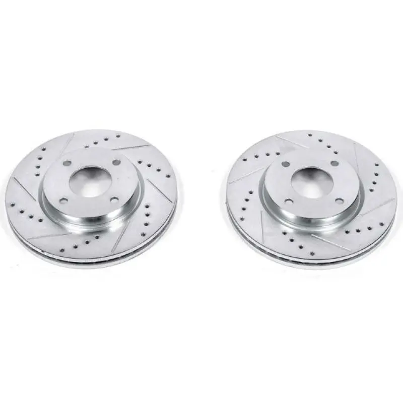 Power Stop 09-14 Nissan Cube Front Evolution Drilled & Slotted Rotors - Pair 1