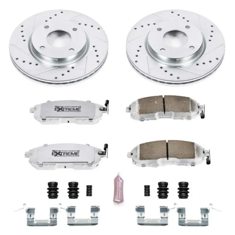 Power Stop 09-14 Nissan Cube Front Z26 Street Warrior Brake Kit 1
