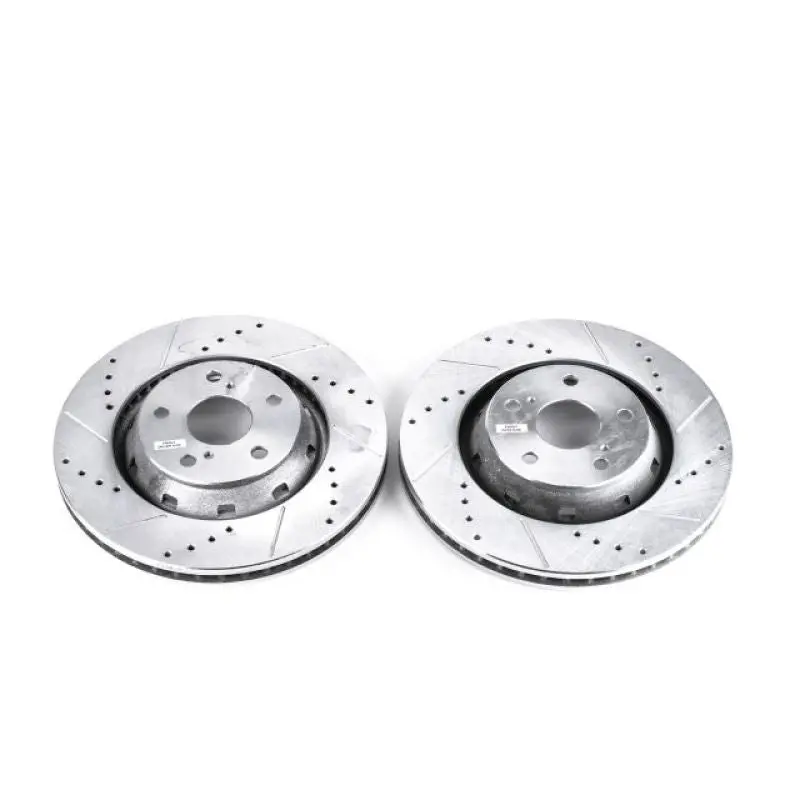 Power Stop 09-16 Toyota Venza Front Evolution Drilled & Slotted Rotors - Pair 1
