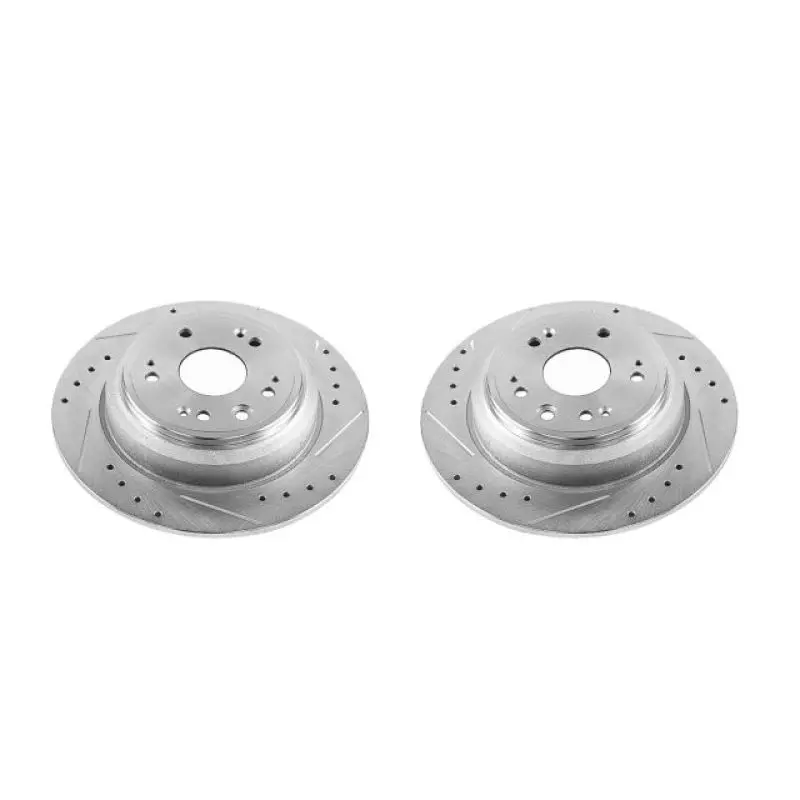 Power Stop 10-11 Honda Accord Crosstour Rear Evolution Drilled & Slotted Rotors - Pair 1