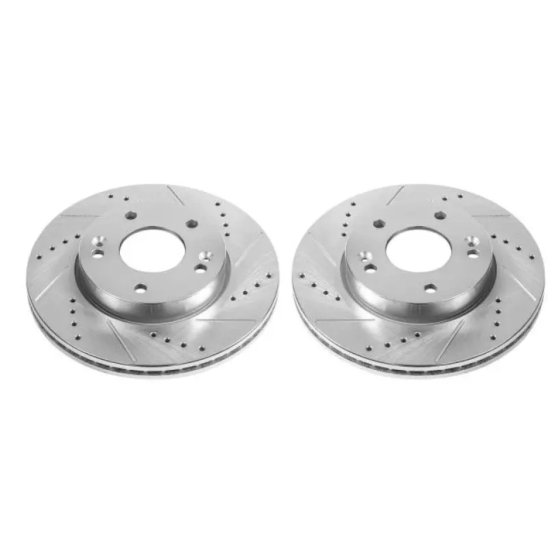 Power Stop 10-11 Kia Soul Front Evolution Drilled & Slotted Rotors - Pair 1
