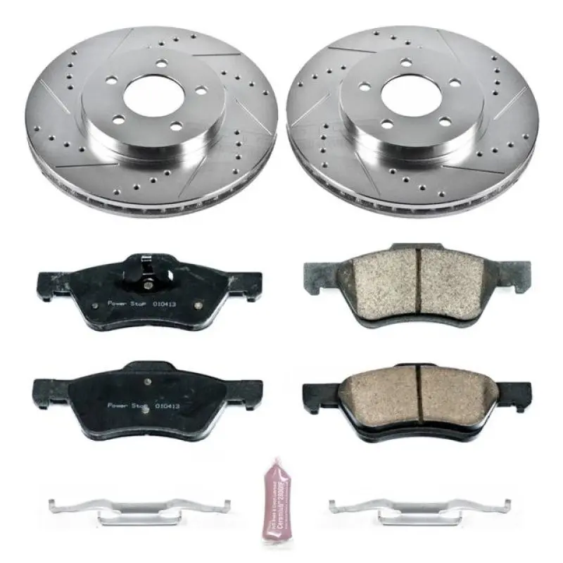 Power Stop 10-12 Ford Escape Front Z23 Evolution Sport Brake Kit 1