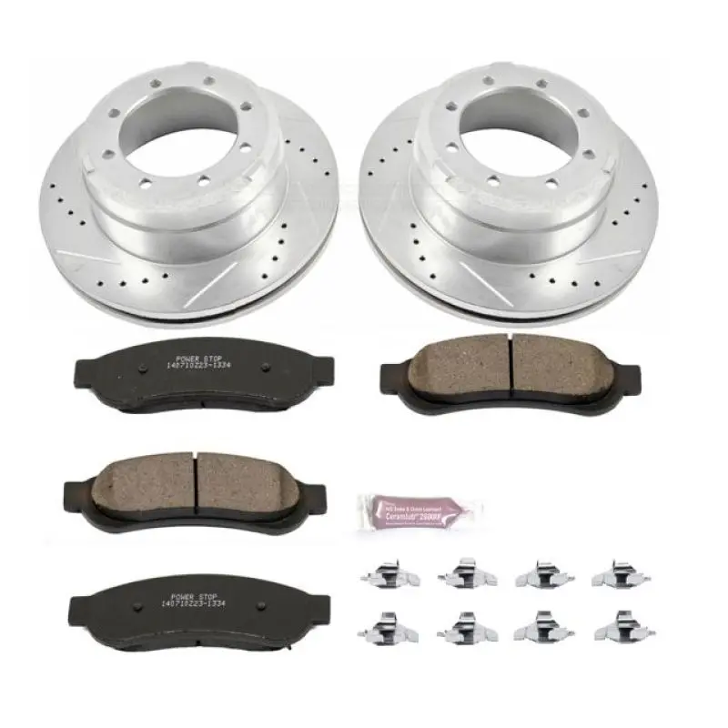 Power Stop 10-12 Ford F-350 Super Duty Rear Z23 Evolution Sport Brake Kit 1