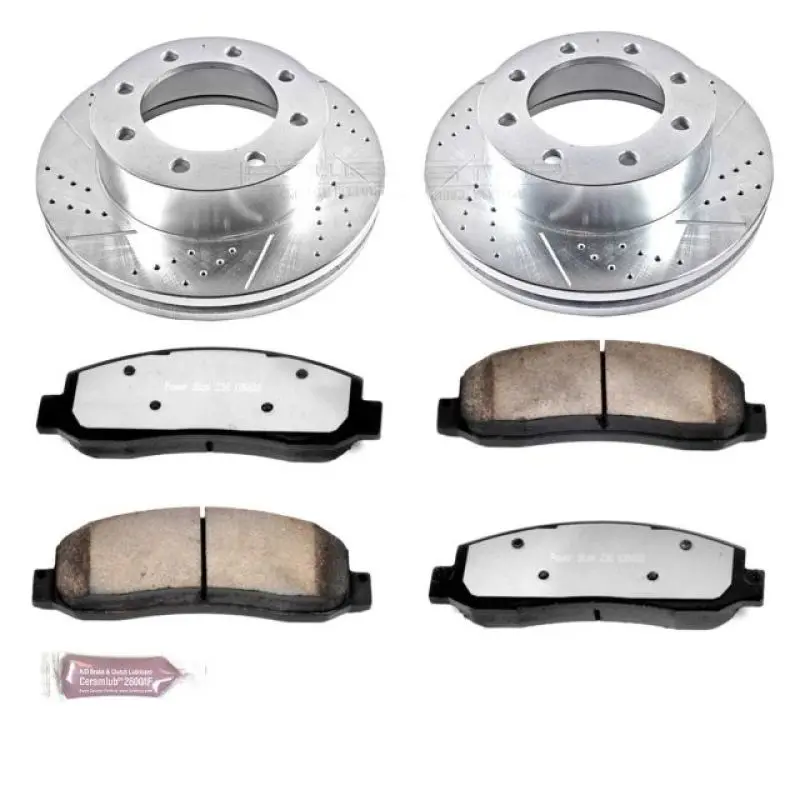 Power Stop 10-12 Ford F-450 Super Duty Front Z36 Truck & Tow Brake Kit 1