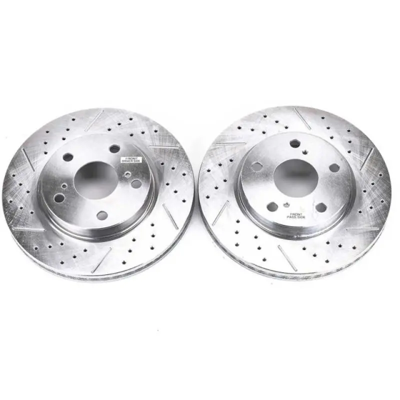 Power Stop 10-12 Lexus Hs250h Front Evolution Drilled & Slotted Rotors - Pair 1