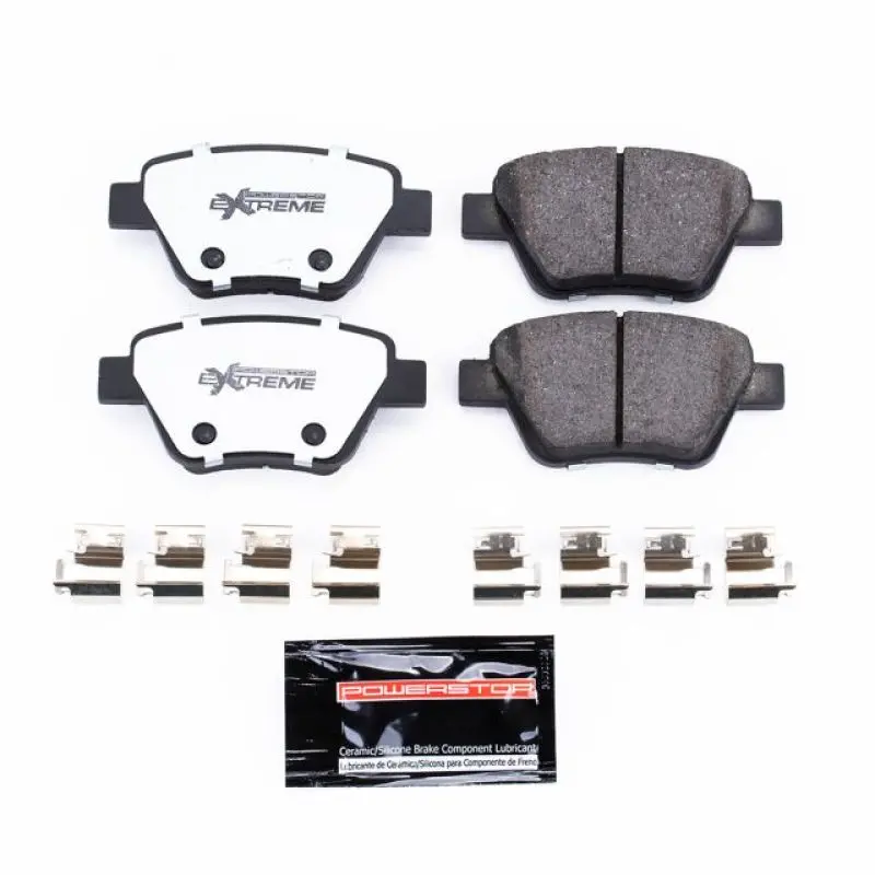 Power Stop 10-13 Audi A3 Rear Z26 Extreme Street Brake Pads W/Hardware 1